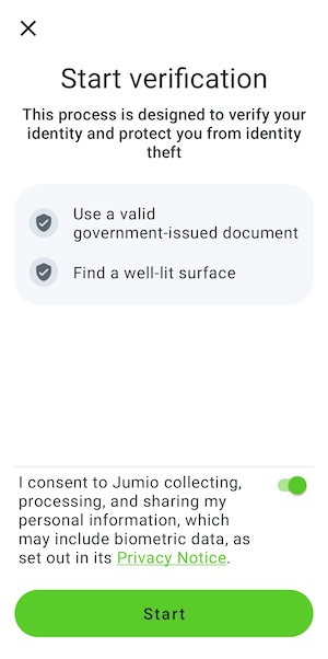 Acquired active user consent